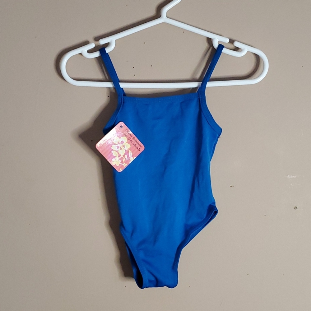Infant girl blue swimsuit size 12-18 months
